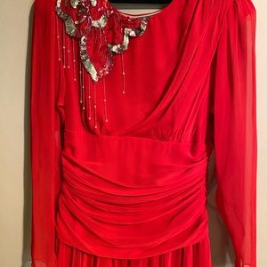 Authentic 80’s Red Sequin cocktail dress